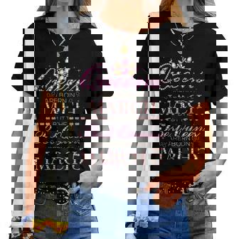 Queens Are Born In March Best Queens Are Born On Mars 5 T-shirt femme - Cadeauxyz