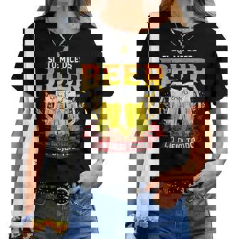 Regalo Original Friki S Cerveza Beer Lo Dejo Todo Sin Mangas Camiseta de mujer - Regaloses