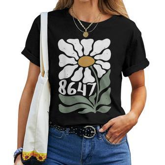 Retro 8647 Flower Floral Women T-shirt - Thegiftio UK