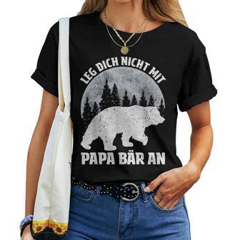 Retro Father Baby Son Daughter Bear Dad Father's Day Father T-shirt Frauen - Geschenkecke