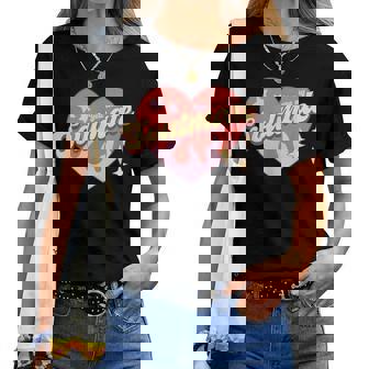 Rétro Soulmate Mignon Rétro Groovy Saint-Valentin T-shirt femme - Cadeauxyz