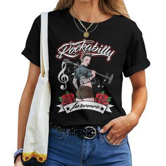 Rockabilly Girlintage Retro Rock N Roll Tattoo Pin Up T-shirt Frauen - Geschenkecke