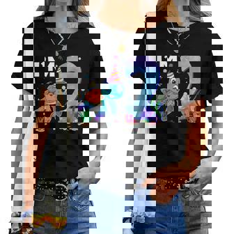 Sea Turtle Birthday I'm 2 Ocean Theme Niña De Segundo Cumpleaños Camiseta de mujer - Regaloses