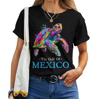 Sea Turtle The Gulf Of Mexico Forever El Golfo De México Women T-shirt - Thegiftio UK
