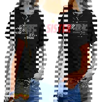Sister Pit Crew Race Car Birthday Family Racing Girls Women T-shirt | Seseable CA