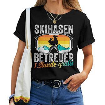 Ski Bunny Caregiver Ski Holiday Ski Instructor Apres Ski Party T-shirt Frauen - Geschenkecke