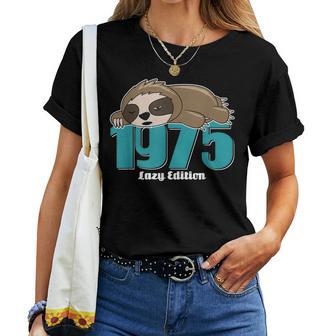 Sloth Birth Year 1975 Birthdayintage 1975 T-shirt Frauen - Geschenkecke