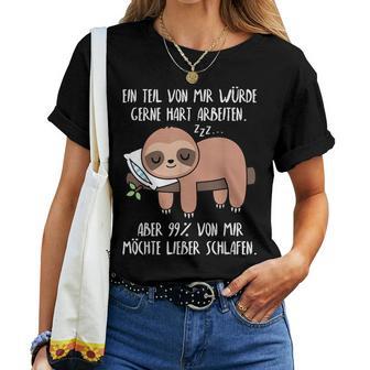 Sloth Women's Sloth Sleep Sloth T-shirt Frauen - Geschenkecke