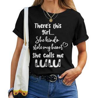 Special Grandma Grandmother This Girl Calls Me Lulu Women T-shirt - Thegiftio UK