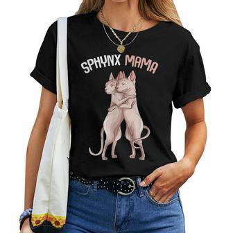 Sphynx Mama Cat Sphinx Naked Cat Cat Lovers S T-shirt Frauen - Geschenkecke