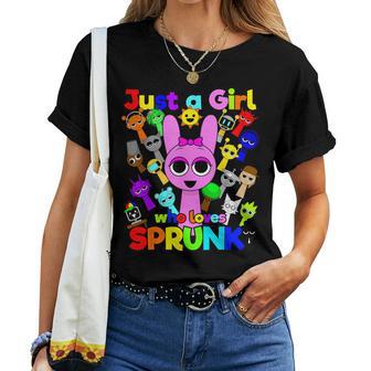 Sprunki Girls Fan Just A Girl Who Loves Sprunki Beats T-shirt Frauen - Geschenkecke