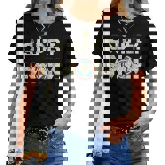 Super Mom Superheroine Mama Mother Heroine Star Sign Women T-shirt | Mazezy