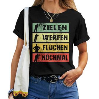 Targeted Werfen Fluchen Nomal Dart T-shirt Frauen - Geschenkecke