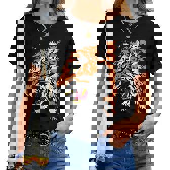 Tribal Tigre T-shirt femme - Cadeauxyz
