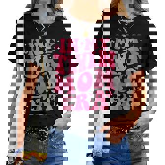 In My Twin Mom Era Groovy Mom Of Twins Mother's Day Women T-shirt | Mazezy