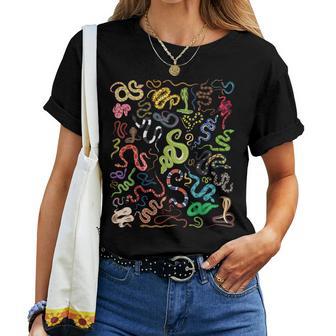 Types De Serpents Herpétologue Éducatif Enfants Garçons Filles T-shirt femme - Cadeauxyz