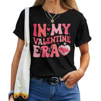 In My Valentine Era Girls Retro Disco Valentines Day Women T-shirt - Thegiftio