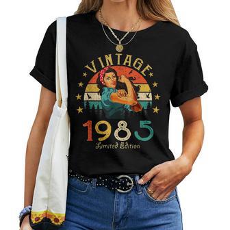 Vintage 1985 40Th Birthday Woman Retro 40 Years T-shirt Frauen - Geschenkecke