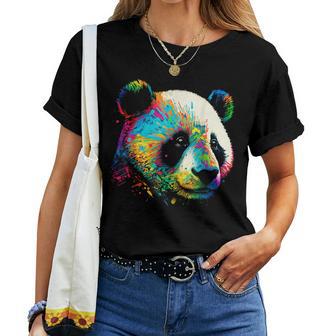 Watercolor Panda T-shirt Frauen - Geschenkecke