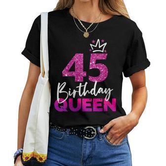 Women's 45Th Birthday Queen 45Th Birthday T-shirt Frauen - Geschenkecke