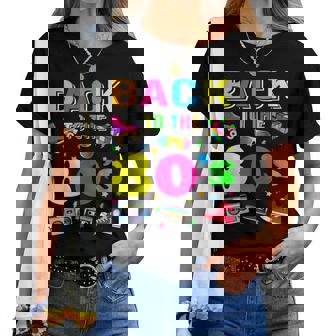 Women's 80S Retro Motto I Love 80'S With-Neck T-shirt Frauen - Geschenkecke