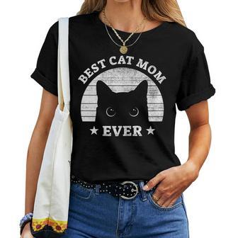 Women's Best Cat Mum And Cat Mummy Ever Retro T-shirt Frauen - Geschenkecke