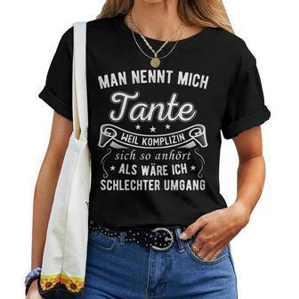 Women's Man Nennt Mich Aunt Aunt Relationship Saying T-shirt Frauen - Geschenkecke