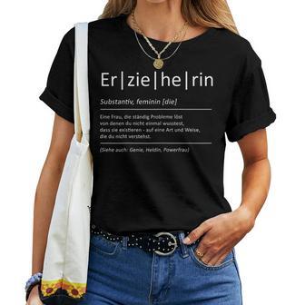 Women's Meaning Educator Saying Day Mother T-shirt Frauen - Geschenkecke