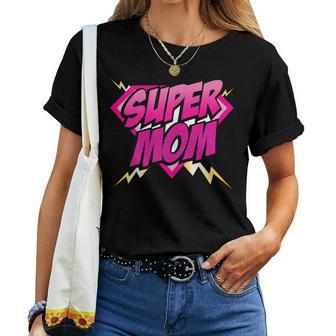 Women's Super Mom Superhero Mom Comic S T-shirt Frauen - Geschenkecke