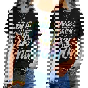 World's Okayest Dance Mom Mother's Day Tie Dye Women T-shirt | Mazezy