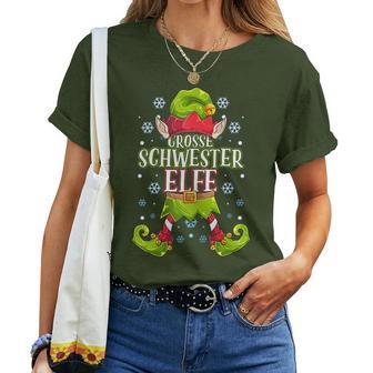 Big Sister Elf Christmas Outfit Christmas Family T-shirt Frauen - Geschenkecke