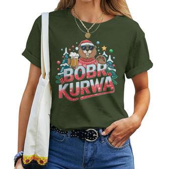 Bòbr Kurwa Bober X Xmas Weihnachtsbier Kurwa Bober Xmas Beer T-shirt Frauen - Geschenkecke