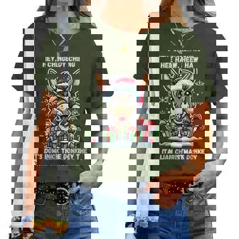 Cute Christmas Italian Christmas Donkey Dominick The Donkey Women T-shirt - Seseable