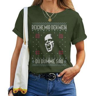 Empire Me The Wine X Du Dumme Sau Xmas Wineino Meme T-shirt Frauen - Geschenkecke