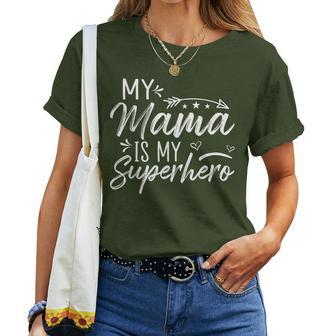My Mama Is My Superhero XmasMother's Day Women T-shirt - Thegiftio UK