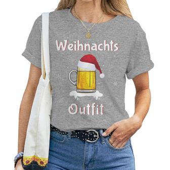 Christmas Outfit Women's Christmas Beer S T-shirt Frauen - Geschenkecke