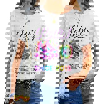 10Th Birthday Girl 10 Year Old Roller Skate Skating Women T-shirt - Seseable
