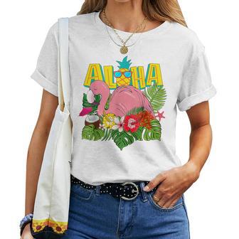 Aloha Hawaii Hawaii-Flamingo Children Nager Girls Toddler Blue T-shirt Frauen - Geschenkecke