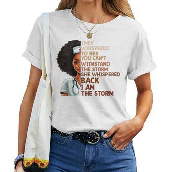 Black History Month Nurse Proud Black African American Nurse Women T-shirt - Thegiftio UK