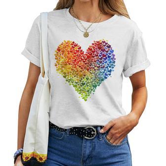 Csd Parade Rainbow Lgbt Heart Lgbtq Flowers Pride Love T-shirt Frauen - Geschenkecke