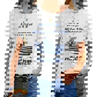 Drôle Bateau Péniches Laie Est Meilleure Sur Une Péniche T-shirt femme - Cadeauxyz