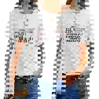 Gulf Of Mexico 1550Intage Graphic Women's Gray T-shirt Frauen - Geschenkecke