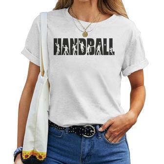 Handball Player s For And Handball Fans Gray T-shirt Frauen - Geschenkecke