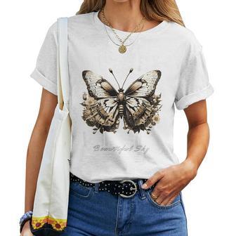 Hip Hop Butterfly Y2k Backprint Streetwear T-shirt Frauen - Geschenkecke