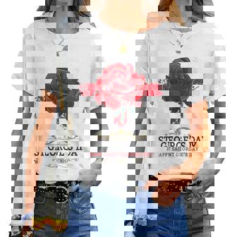 Idea De Traje Para El Día De San Jorges Para Niños Con Rosa Y Bandera Inglesa Cuello Camiseta de mujer - Regaloses