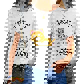 Je Peux Pas J'ai Yoga Chat Drôle Méditation Humoristique T-shirt femme - Cadeauxyz