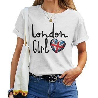 London Girl London Girls British Flag Women's T-shirt Frauen - Geschenkecke