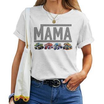 Mama Truck Mom Monster Trucks Are My Jam Truck Lovers Mother Women T-shirt - Thegiftio