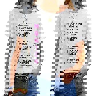 Monica Regalo Personalizado Nombre Monica Chica Cuello Camiseta de mujer - Regaloses