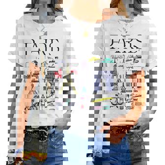 Paris Chemise Paris Manche Longue T-shirt femme - Cadeauxyz